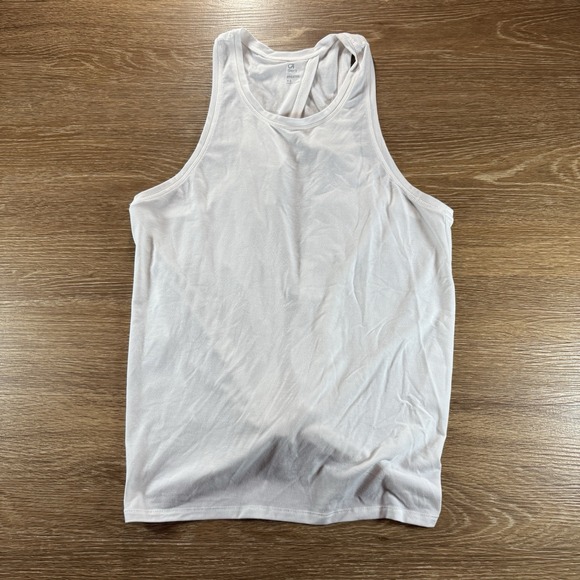 GapFit Breathe Tie Back Tank Top XS Optic White Women's Activewear Workout Yoga - Picture 1 of 8